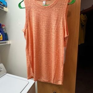 Athleta Orange Relaxed Tank Top